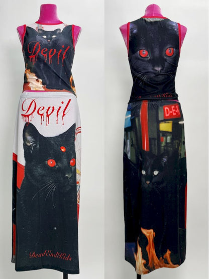 Stretch Casual Halter Long Skirt【s0000012465】