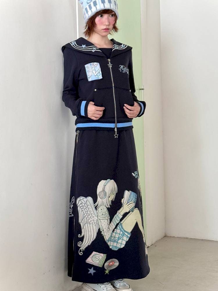 Zipper Half-Length Skirt【s0000014443】