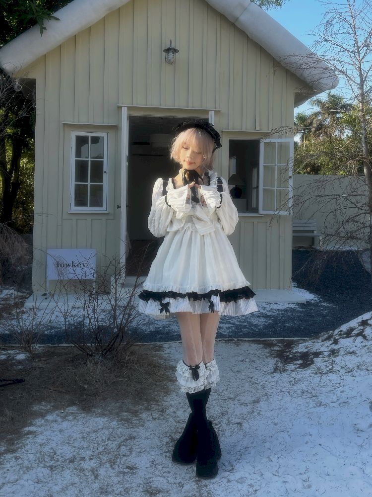 버블 슬리브 베이비 폴 드레스 [S0000011342]