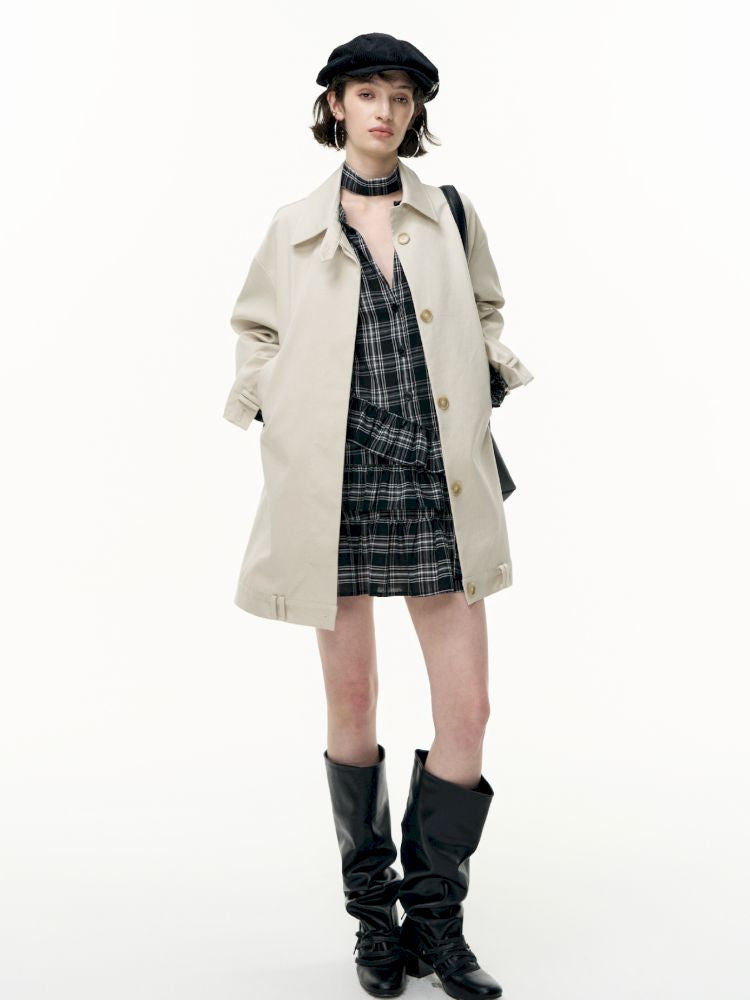 Plaid Ruffle Dress【s0000013739】