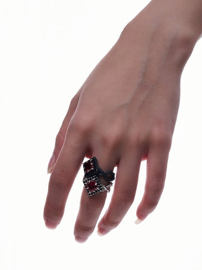 Niche Dark Punk s925 Silver Ring【s0000018830】