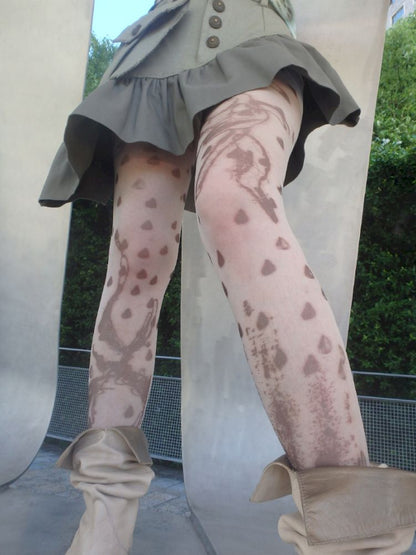 Irregular Print 10D Ultra-thin Stockings【s0000013174】