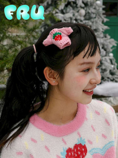 Strawberry Knitted Hair Accessories【s0000015112】