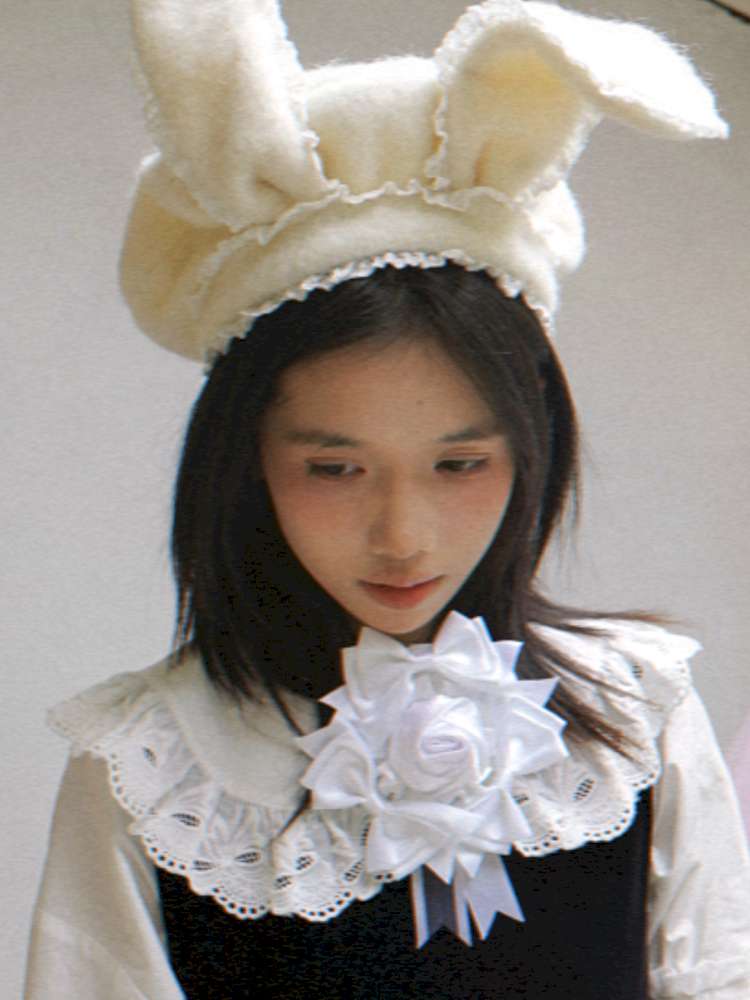 Strawberry Bow Rose Brooch Badge【s0000014942】