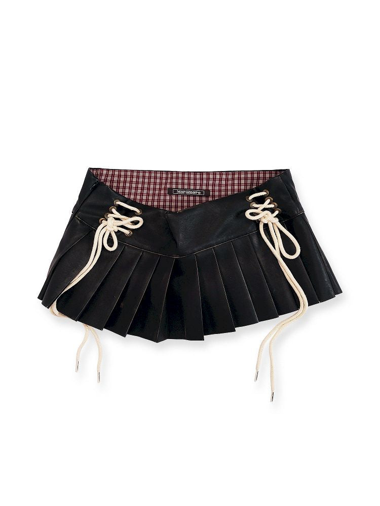 Plaid layered ultra-short skirt【s0000012536】