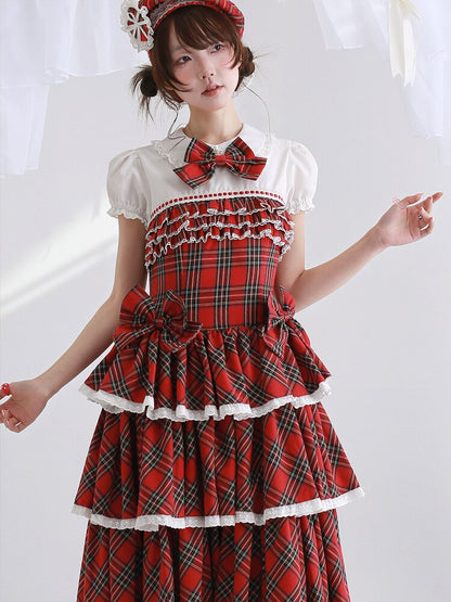 Red Retro Lolita Cake Dress【s0000016562】