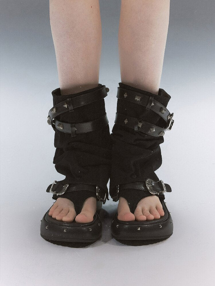 Decadent Punk Stud Platform Slipper【s0000017049】