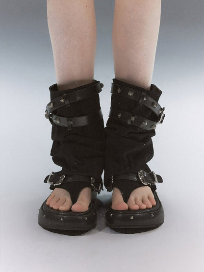 Decadent Punk Stud Platform Slipper【s0000017049】