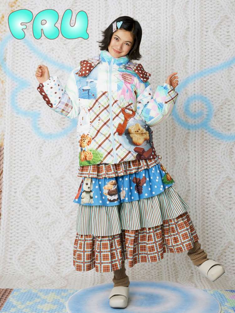 新品♡ bonjour skirt dress ＆scarf 8Y♡ Chocolate Cake Print Versatile Skirt【s0000014860】 – SCULTURE