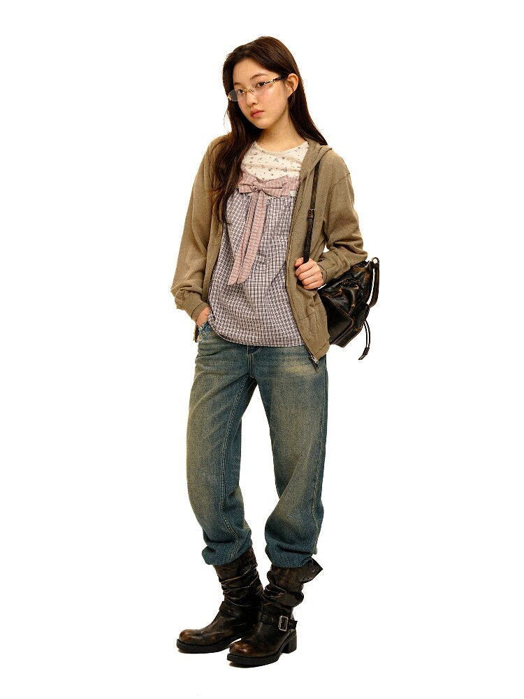Distressed Stitch Denim Pants【s0000017941】