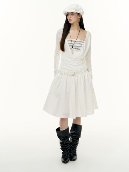 Tencel Lycra swing collar bottoming shirt【s0000013743】