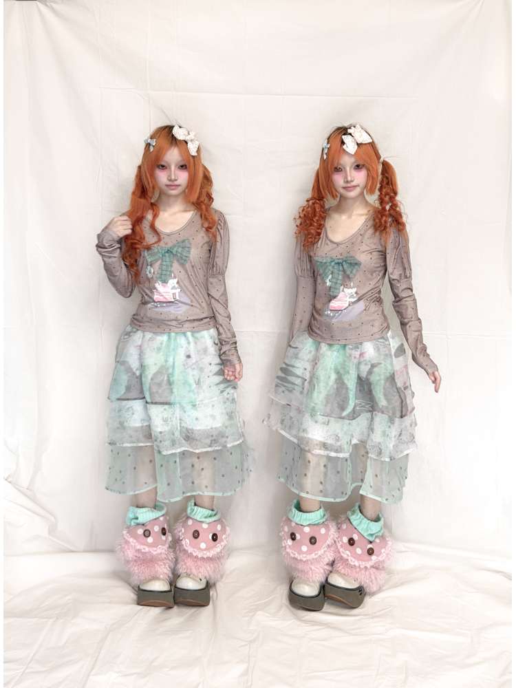 Bubble Long Sleeved Cake Top【s0000015209】