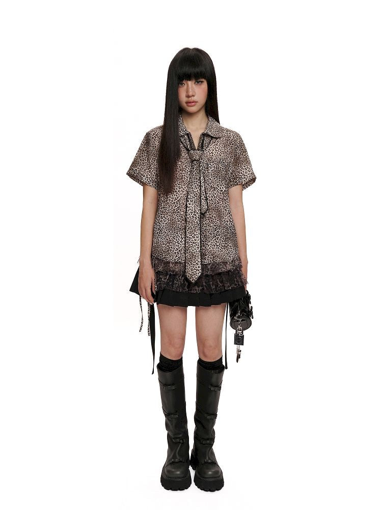Square Buckle Adjustable Tie Bow Pleated Skirt【s0000012533】