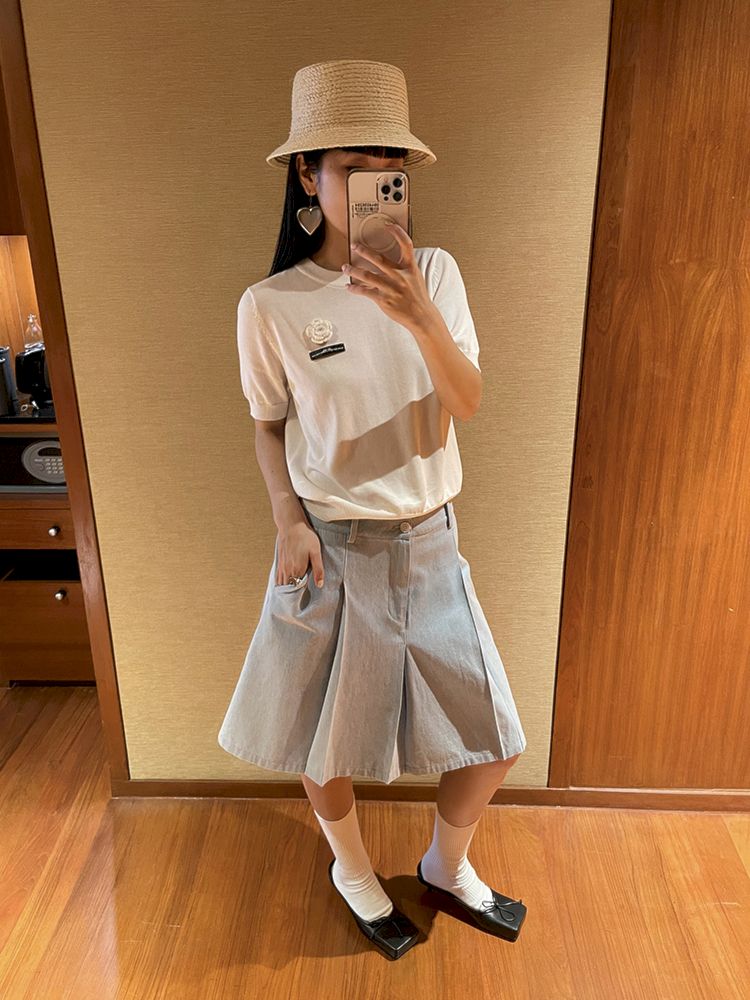 Thin Denim Jacket Half Skirt Set【s0000007456】