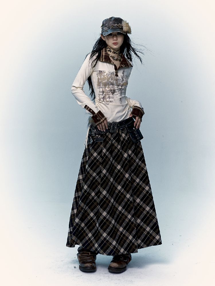 Long A-line Skirt【s0000011435】