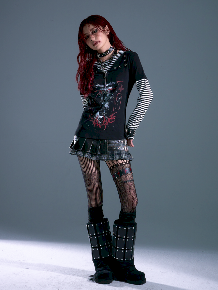 Casual Long-Sleeve T-Shirt【s0000013914】