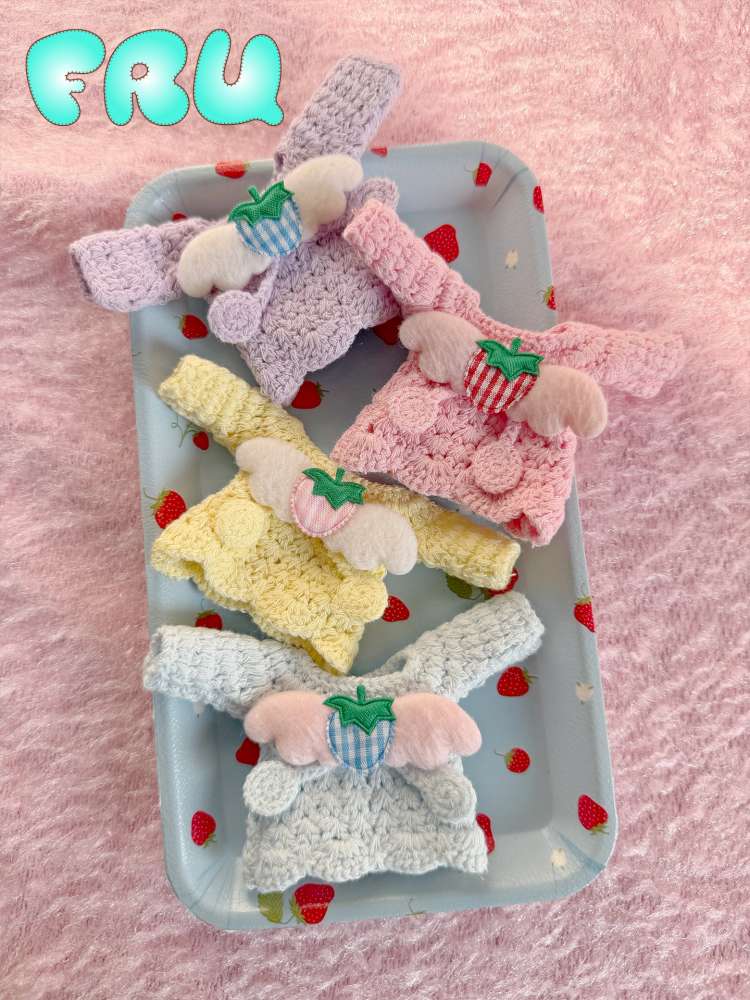 Knitted Strawberry Hairpin Sweater【s0000015111】