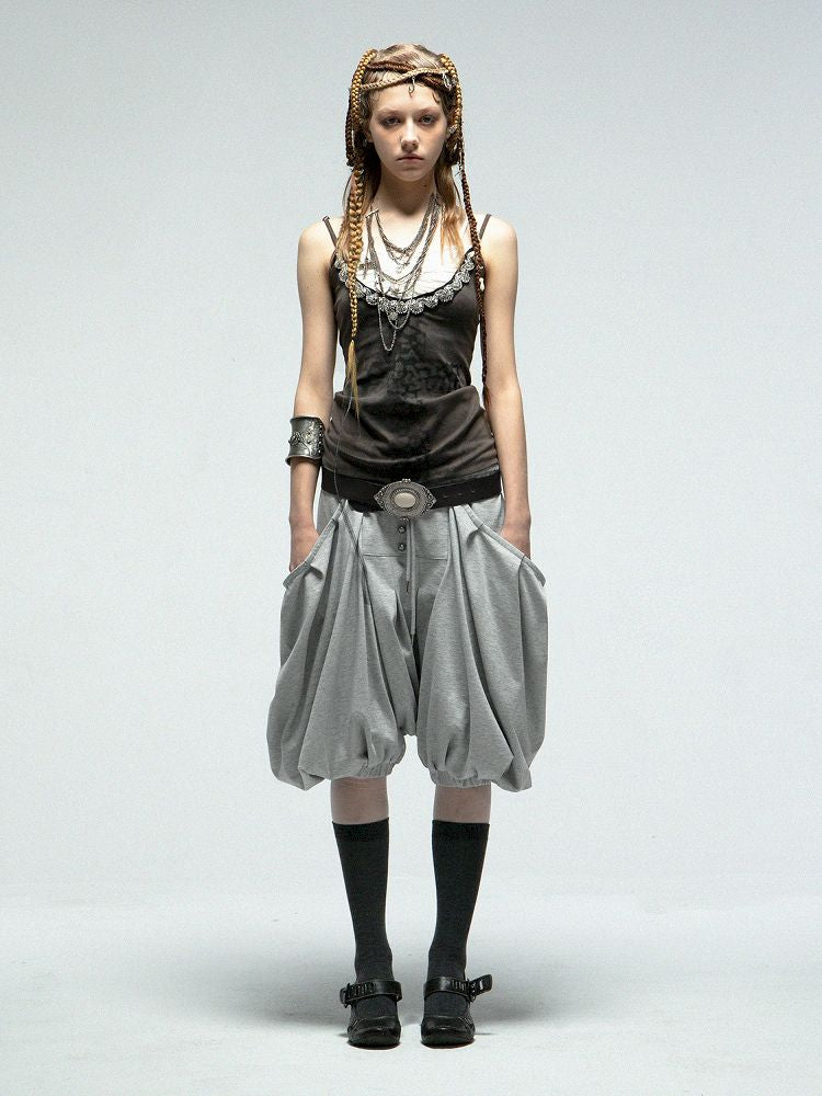Haren Lantern Five Points Skirt Pants【s0000012209】