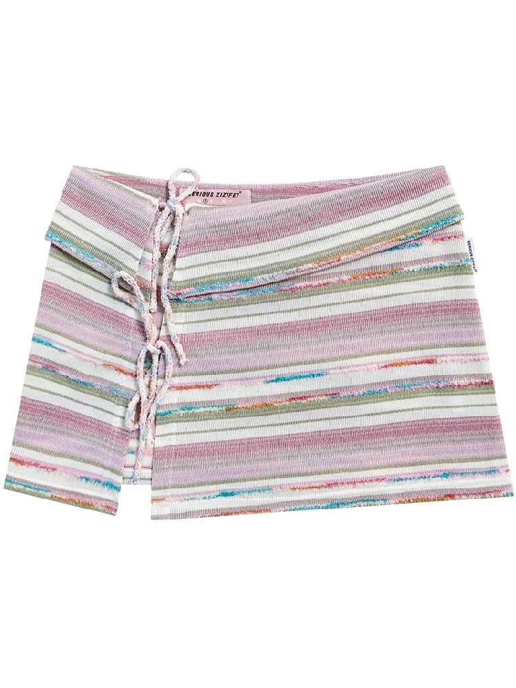 Striped Hem One Piece Knit Tie【s0000011684】