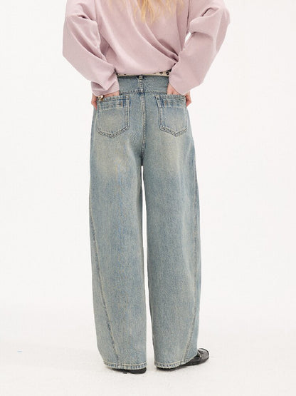 Split Cat Whiskers Scimitar Jeans【s0000015895】