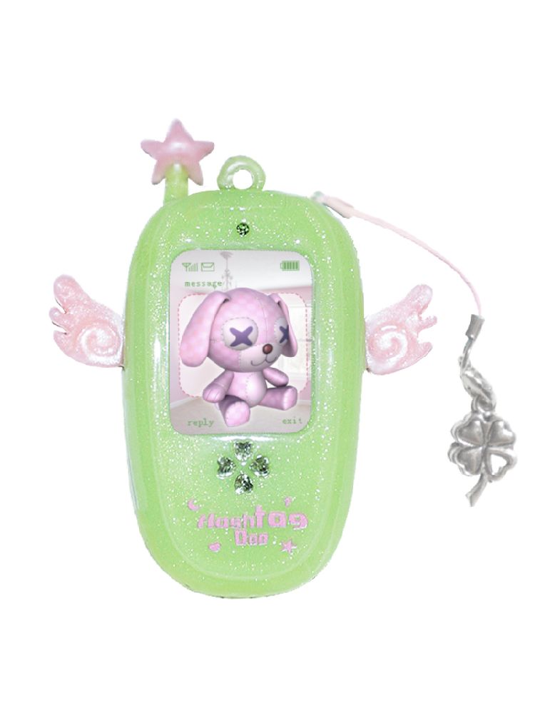 Clover Wings Angel Vintage Cell Phone Necklace【s0000012204】