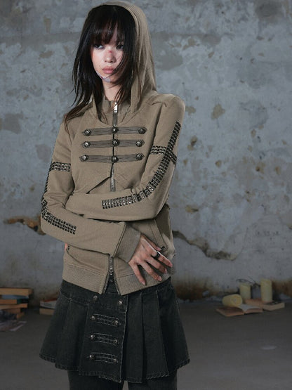 Metallic Napoleon Hooded Jacket【s0000018101】