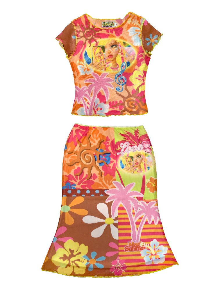 Summer Island Fitted Mermaid Dress【s0000017517】