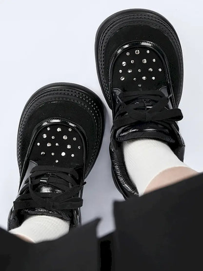 Punk-Chic Platform Ankle Boots【s0000014180】