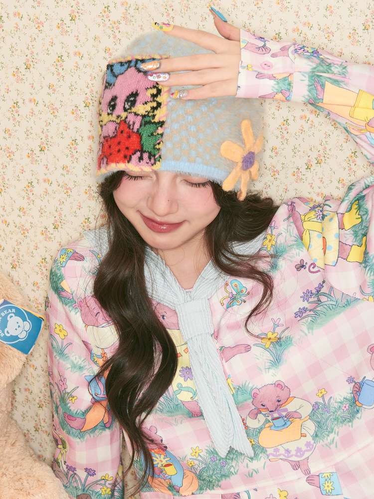 Rabbit Flower Knit Beanie【s0000014506】