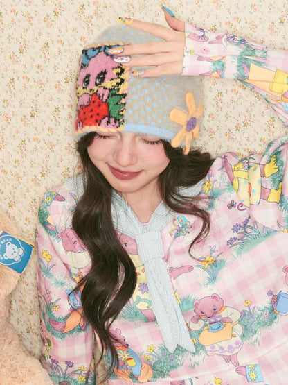 Rabbit Flower Knit Beanie【s0000014506】