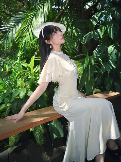 Vintage Lace Waist Mermaid Skirt【s0000016940】