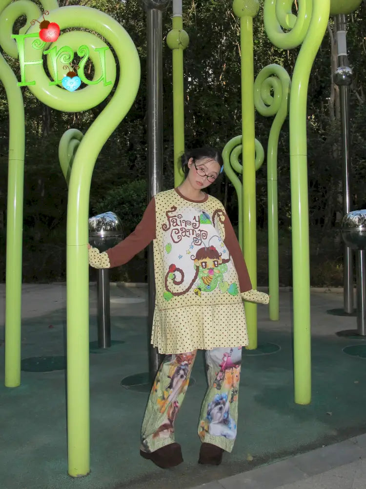 Casual Y2K Beige Pleated Dress【s0000014195】