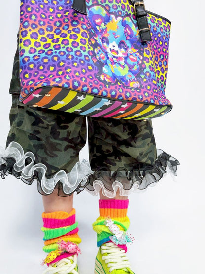 Rainbow striped leggings socks【s0000013298】