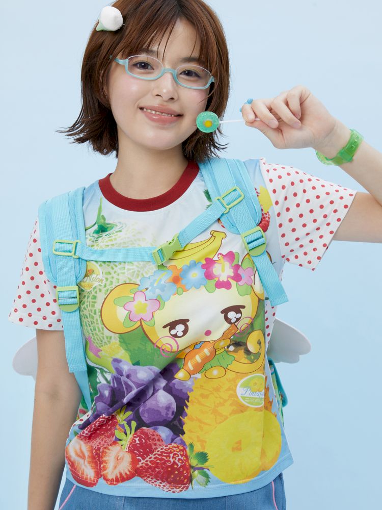 Fruit Print Cute Wings Backpack【s0000013162】