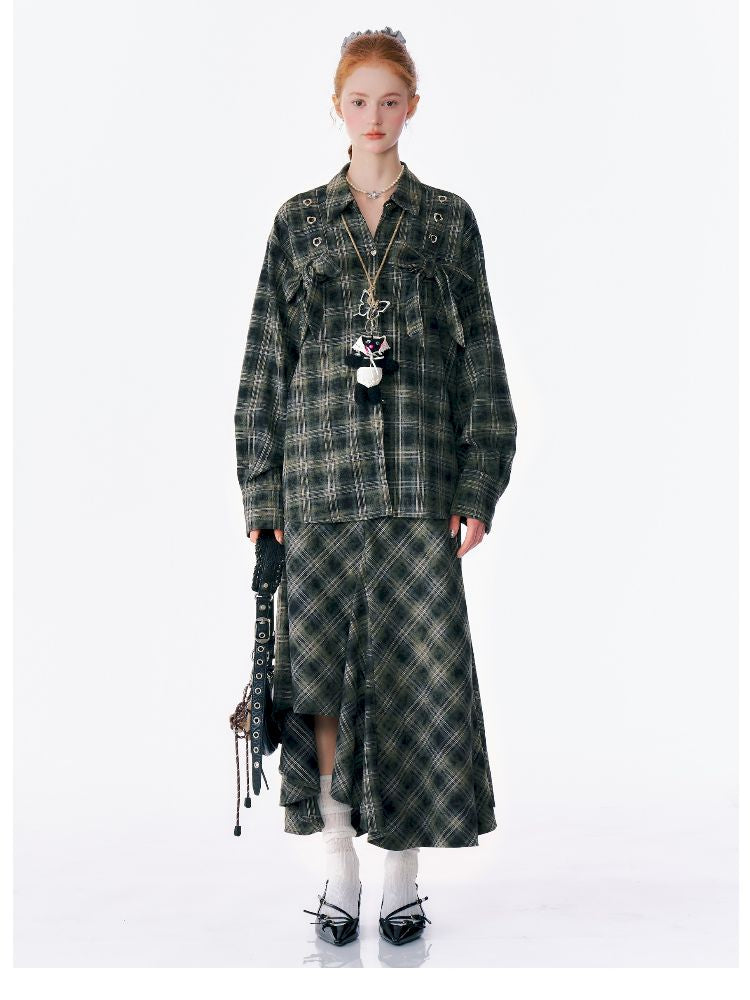 Loose Plaid Jacket【s0000012219】