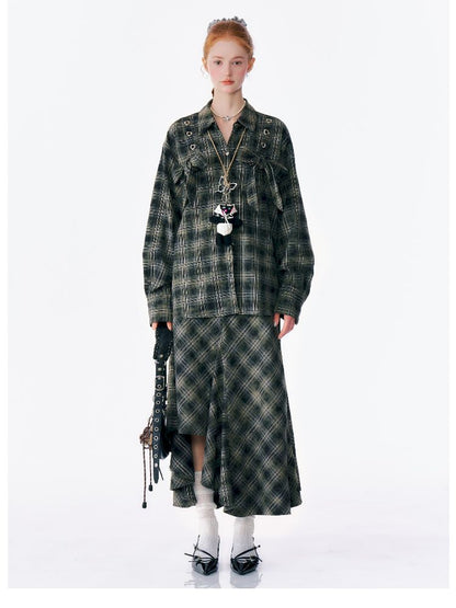 Loose Plaid Jacket【s0000012219】