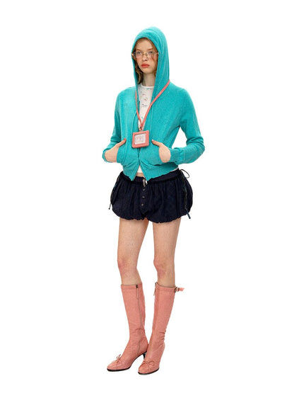 Plaid Panelled Mesh Bud Shorts【s0000016135】