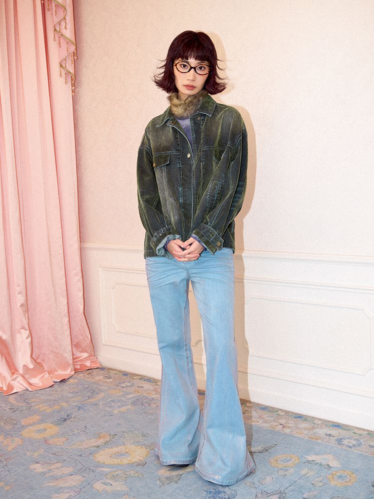 rayed Microblend Denim Trousers【s0000011639】