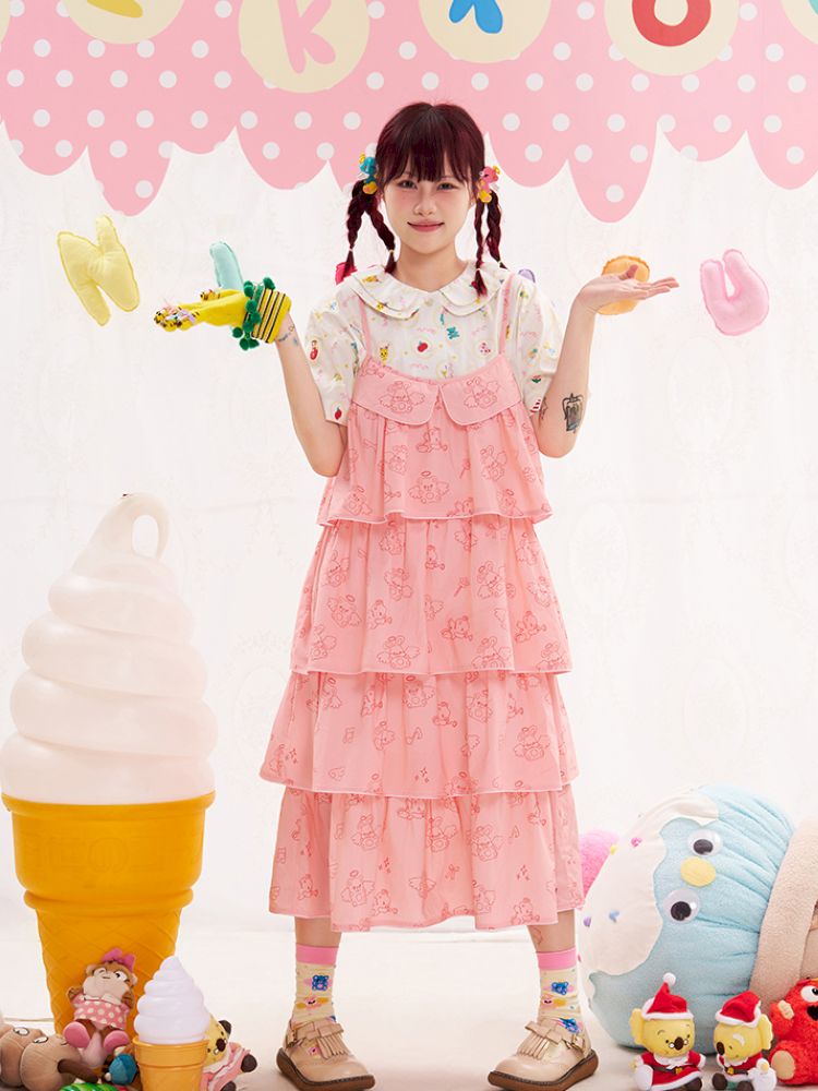 Animal Angel Pink Cake Halter Dress【s0000013192】