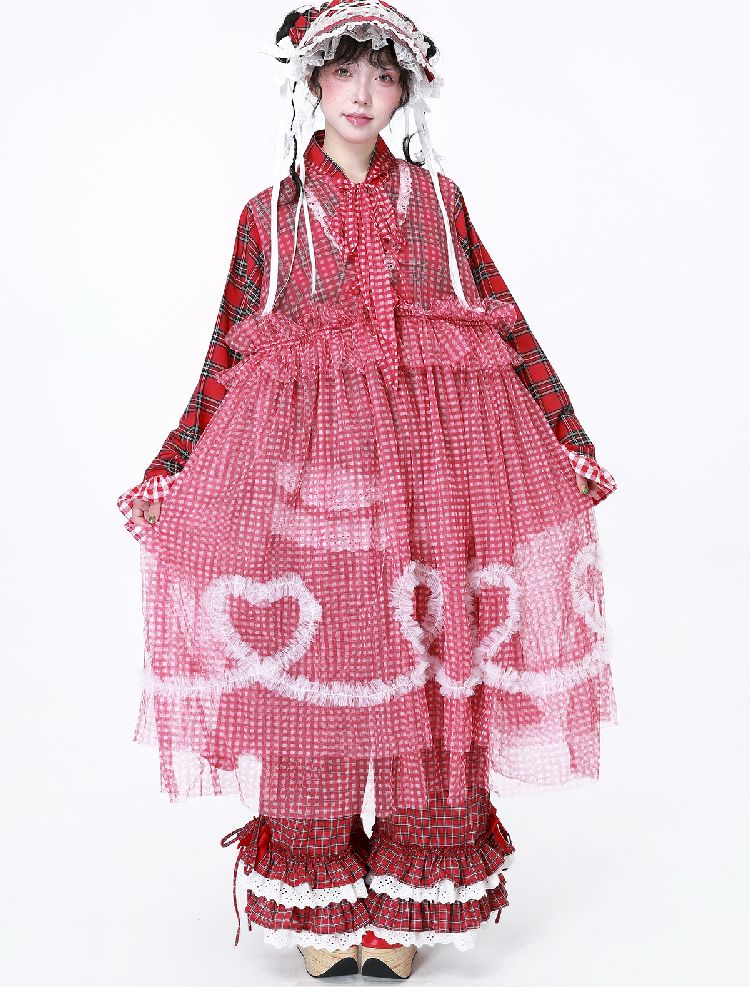 Retro Mesh Hooded Dress【s0000012194】