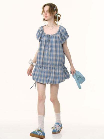 Bubble Short Sleeve Dress【s0000012222】