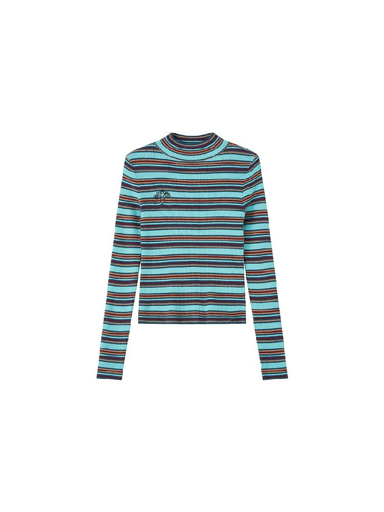 Retro Slim Striped Long Sleeve T-Shirt【s0000011637】