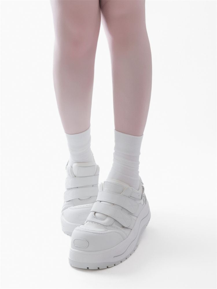 Lace-up thick-soled sneakers【s0000012963】