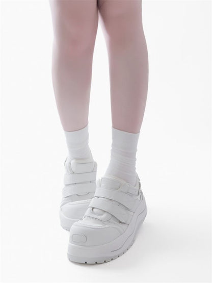 Lace-up thick-soled sneakers【s0000012963】