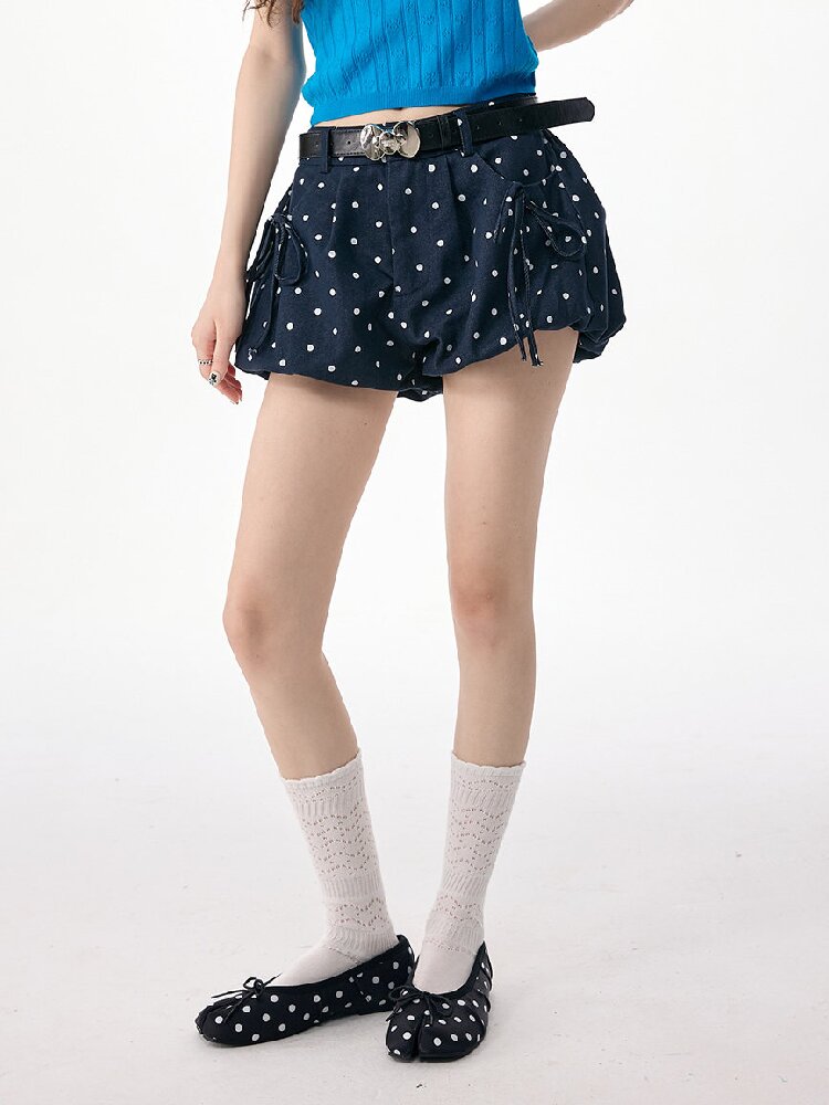 Ink Dots Cloud Bud Short Skirt Pants【s0000017252】