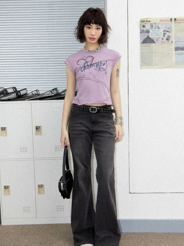 Slim micro flare pants【s0000012275】