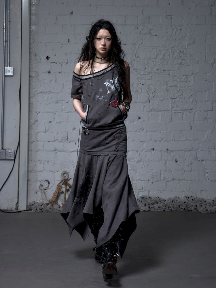 Hoodie sleeveless bodycon dress【s0000012785】