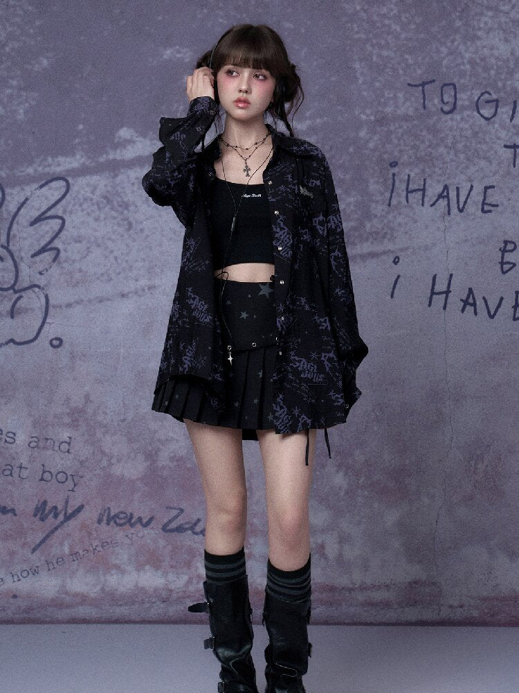 Printed Street Festival Shirt【s0000015761】