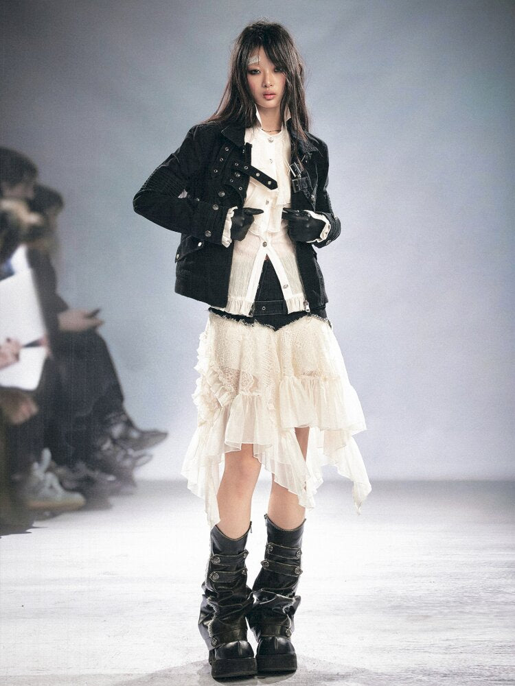 Washed Reconstructed Short Jacket【s0000015452】