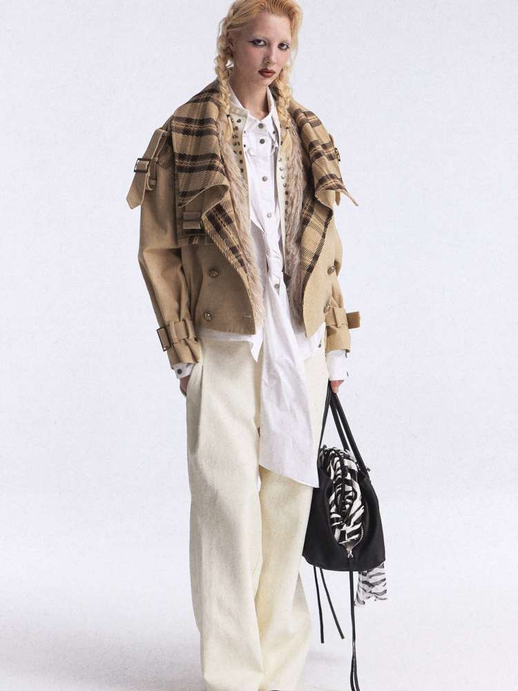 Heavy Rivet Gradient Fur Vest【s0000015389】